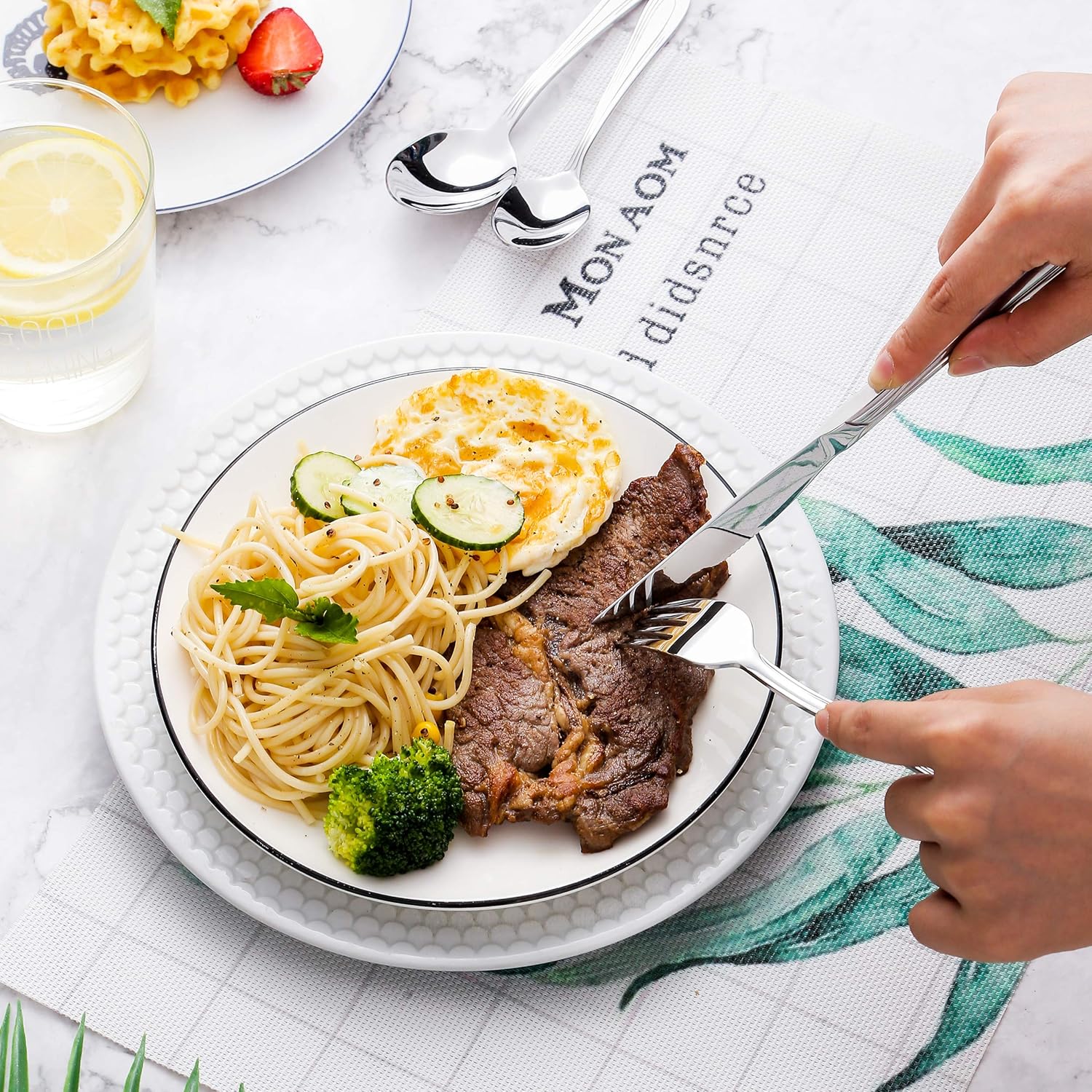 Avalon Silver flatware set